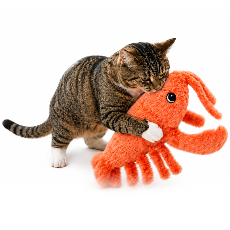 Electric Jumping Shrimp Cat Toy
