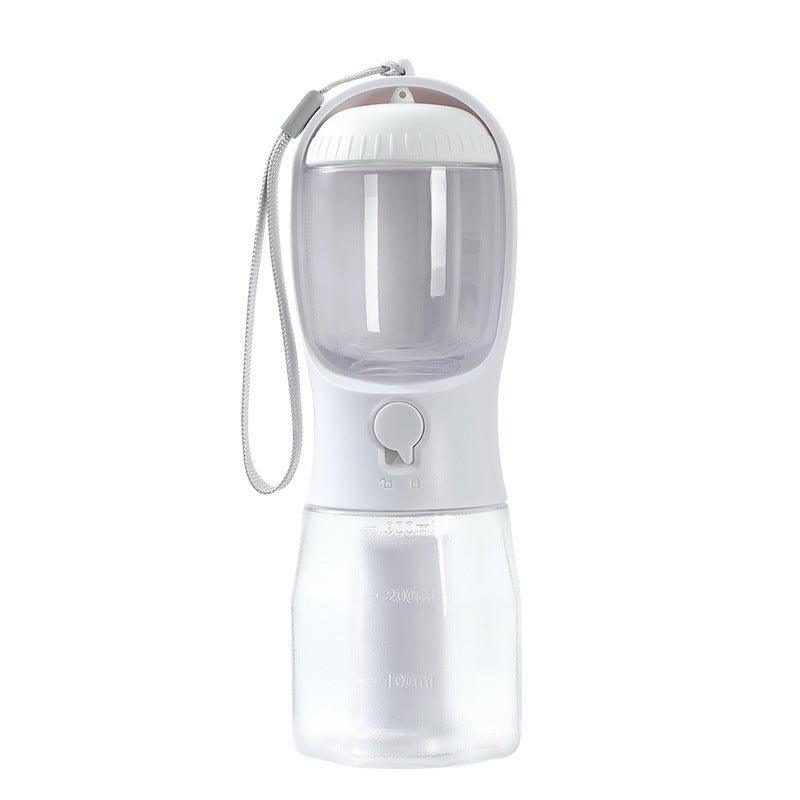 3-in-1 Portable Dog Water Bottle with Food Container & Waste Bag Holder – Leak-Proof Travel Pet Cup